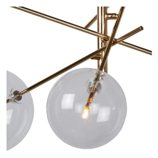 Lucide ALARA - Lámpara colgante - Ø 72 cm - LED - G4 - 6x1,5W 2700K - Oro - detalle 3